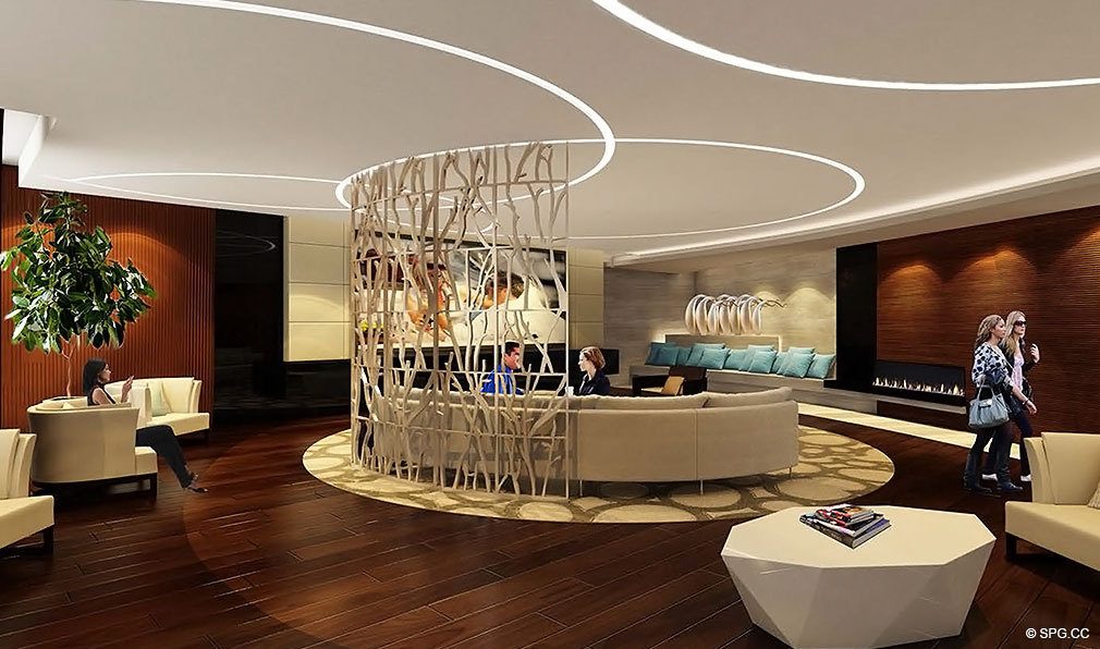 Paramount Common Area, Luxury Oceanfront Condominiums Located at 700 N Atlantic Blvd, Ft Lauderdale, FL 33304