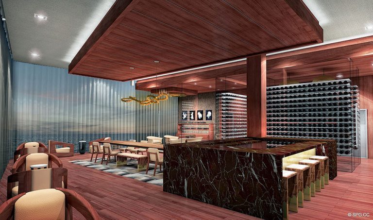 Prive Cigar and Wine Room, Luxury Waterfront Condominiums Located at 5000 Island Estates Blvd, Aventura, FL 33160