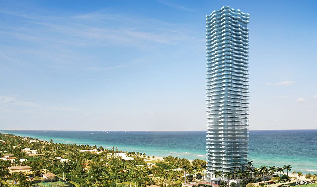 View of Regalia, Luxury Oceanfront Condominiums Located at 19505 Collins Ave, Sunny Isles Beach, FL 33160