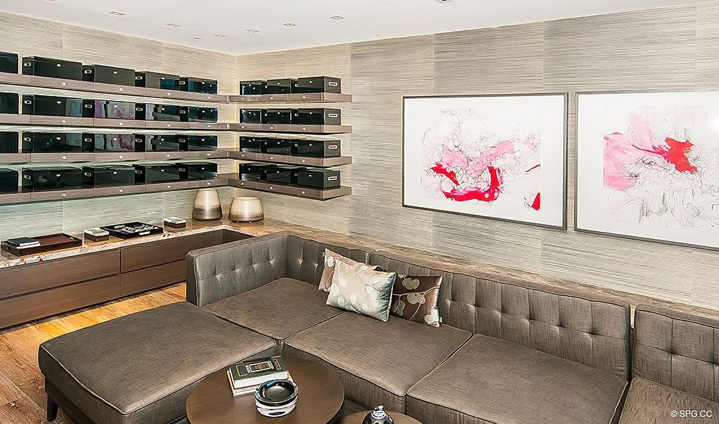 Cigar Lounge at Trump Hollywood, Luxury Oceanfront Condominiums Located at 2711 S Ocean Dr, Hollywood Beach, FL 33019