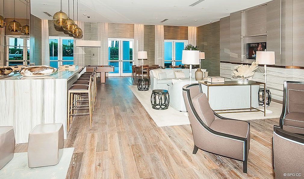 Trump Hollywood Club Room, Luxury Oceanfront Condominiums Located at 2711 S Ocean Dr, Hollywood Beach, FL 33019