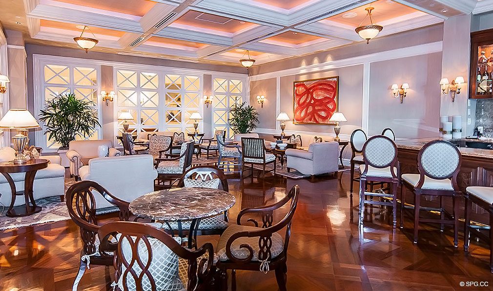 Turnberry Ocean Colony Lounge, Luxury Condominiums Located at 16047-16051 Collins Ave, Sunny Isles Beach, FL 33160