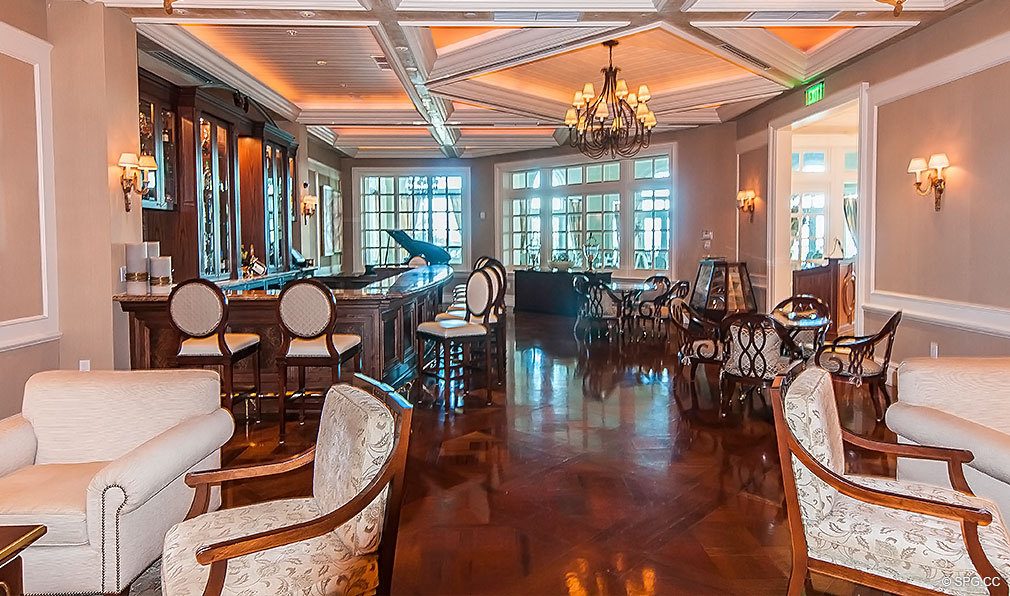 Lounge at Turnberry Ocean Colony, Luxury Condominiums Located at 16047-16051 Collins Ave, Sunny Isles Beach, FL 33160