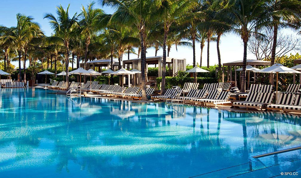 W South Beach Pool, Luxury Oceanfront Condominiums Located at 2201 Collins Ave, Miami Beach, FL 33139