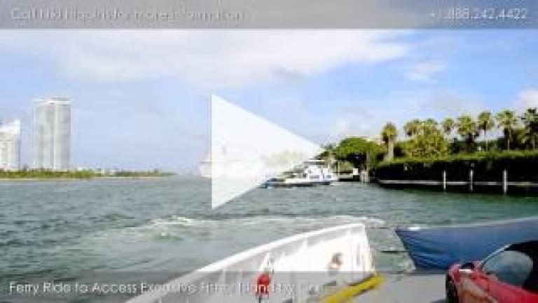 Driving Tour of Fisher island - Ferry Ride to the Island